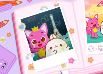 Molang and Pinkfong meet in each other’s universes